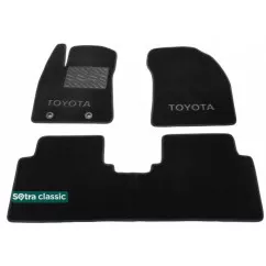 Двухслойные коврики Sotra Classic 7mm Black для Toyota Avensis (T270)(mkIII) 2009->