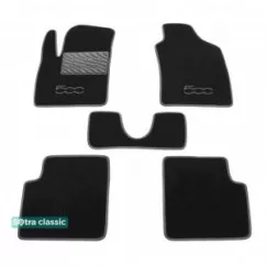 Двошарові килимки Sotra Classic 7mm Grey для Fiat 500 (mkI) 2007->