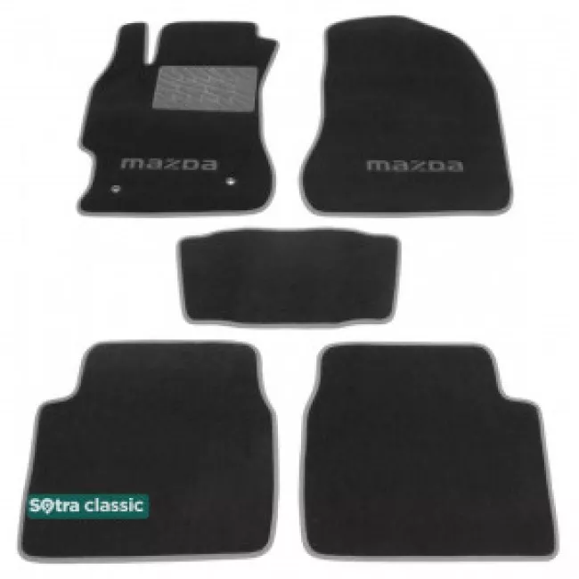 Двошарові килимки Sotra Classic 7mm Grey для Mazda 6 (GH1)(mkII) 2008-2012
