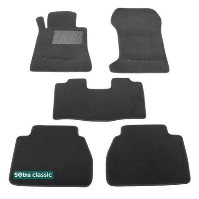 Двошарові килимки Sotra Classic 7mm Grey для Mercedes-Benz E-Class (W210) 1995-2002