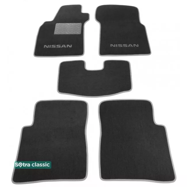 Двухслойные коврики Sotra Classic 7mm Grey для Nissan Maxima QX / Cefiro (A33)(mkV) 2000-2004