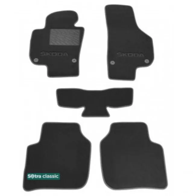 Двошарові килимки Sotra Classic 7mm Grey для Skoda Superb (B6)(mkII) 2008-2012
