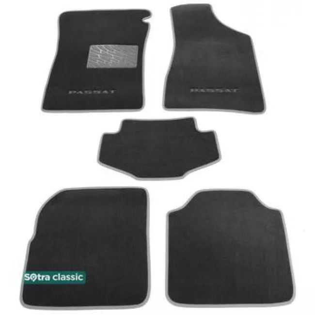Двошарові килимки Sotra Classic 7mm Grey для Volkswagen Passat (B4) 1993-1996