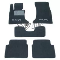 Двухслойные коврики Sotra Custom Classic 7mm Grey для BMW 5-series (E60; E61) 2004-2009