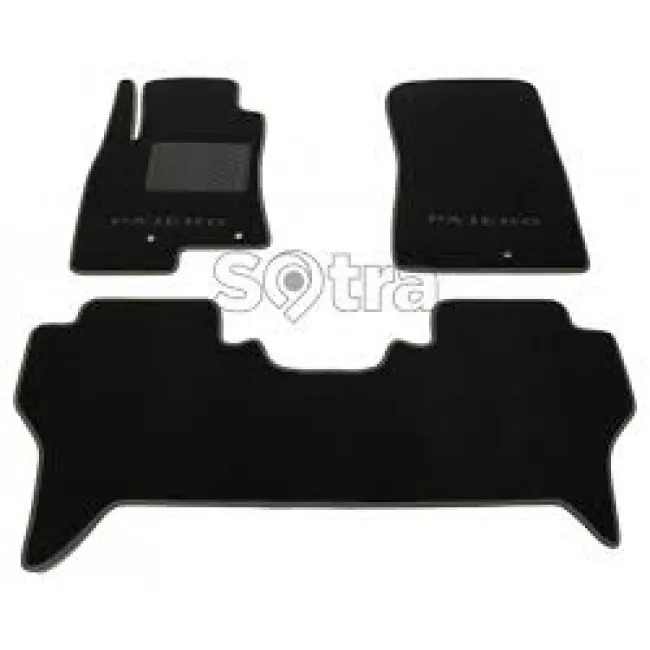 Двошарові килимки Sotra Custom Classic 7mm Grey для Mitsubishi Pajero (mkIV) 2007->