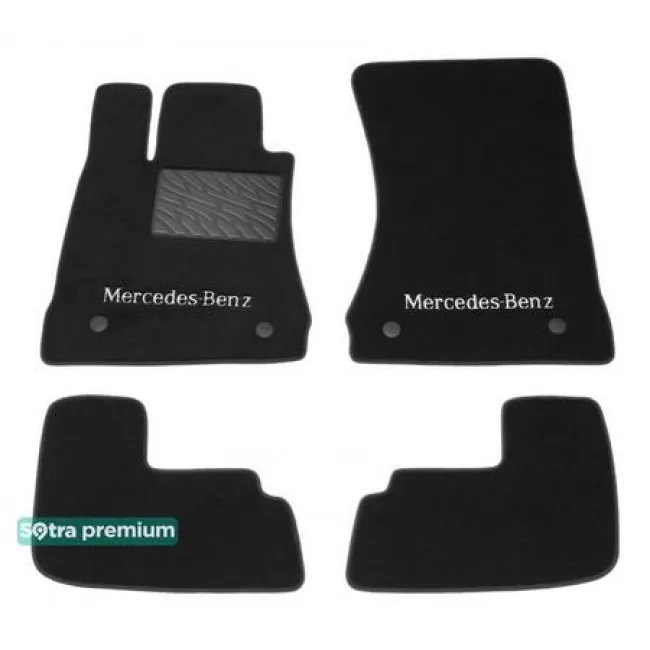 Двошарові килимки Sotra Custom Premium Black 10mm для Mercedes-Benz CL-Class (С216) 2006-2014