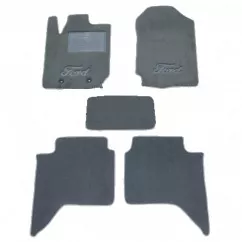 Двошарові килимки Sotra Custom Premium 10mm Grey для Ford Ranger (mkIII) 2012->
