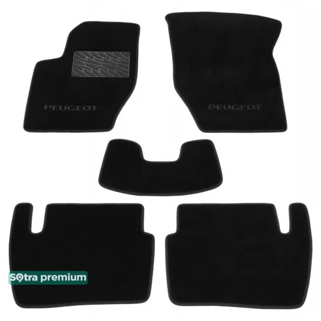 Двошарові килимки Sotra Custom Premium 10mm Terracot для Peugeot 307 (хетчбек) 2001-2008