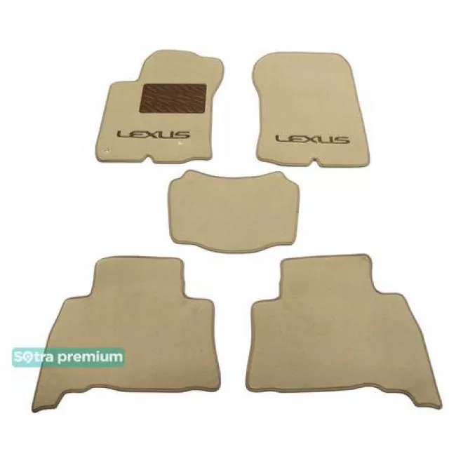 Двошарові килимки Sotra Premium 10mm Beige для Lexus RX US (XU30)(mkII) 2003-2008