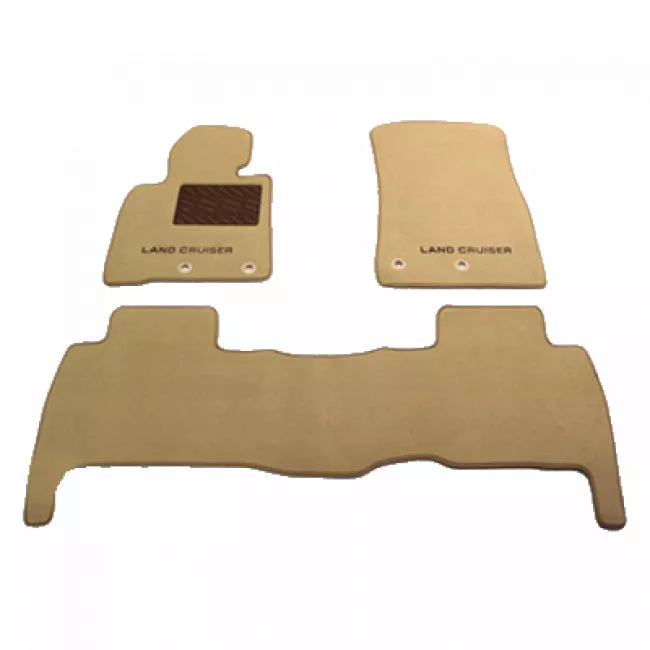 Двухслойные коврики Sotra Premium 10mm Beige для Toyota Land Cruiser (3 ряд)(J200) 2007-2015