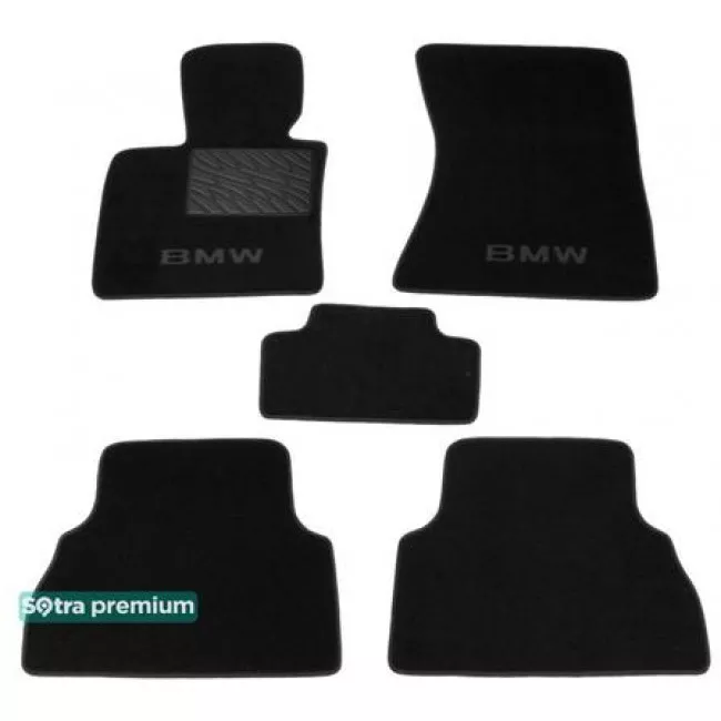 Двошарові килимки Sotra Premium Black 10mm для BMW X5 (E70) 2008-2013 Двошарові килимки Sotra Premium Black 10mm для BMW X5 (E70) 2008-2013