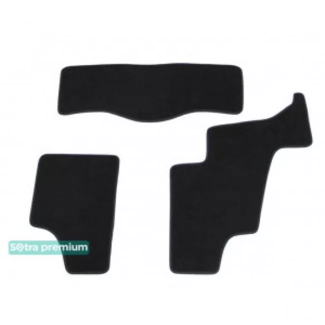 Двухслойные коврики Sotra Premium 10mm Black для Mercedes-Benz GL-Class (X164) (3 ряд) 2006-2012