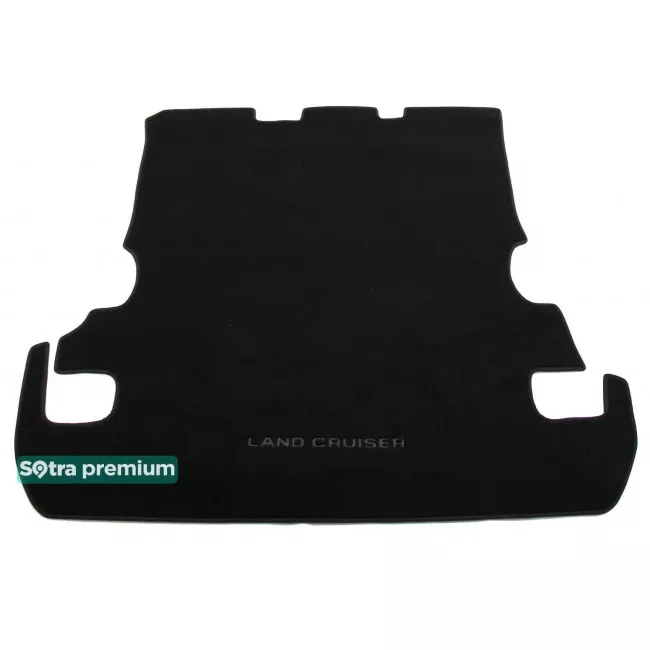 Двухслойные коврики Sotra Premium 10mm Black для Toyota Land Cruiser (5-мест.)(J200)(багажник) 2007-