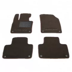 Двухслойные коврики Sotra Premium 10mm Chocolate для Volvo XC90 (mkII)(1-2 ряд) 2015->