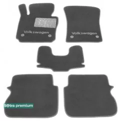 Двухслойные коврики Sotra Premium 10mm Grey для Volkswagen Caddy (Life / Maxi Life)(mkIII)(1-2 ряд)