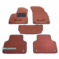 Двошарові килимки Sotra Premium 10mm Terracot для Audi Q7/SQ7 (mkII)(1-2 ряд) 2015-> (ST 08112-CH-Terra)