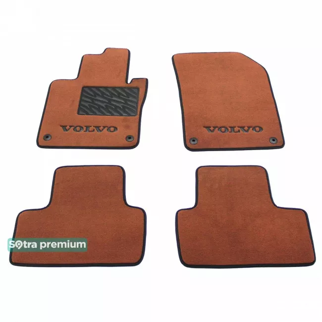 Двухслойные коврики Sotra Premium 10mm Terracot для Volvo XC60 (mkII) 2017-> (ST 08754-CH-Terra)