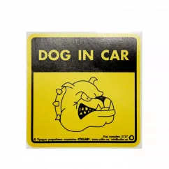 3725/Наклейка "Dog in car 1" для авто