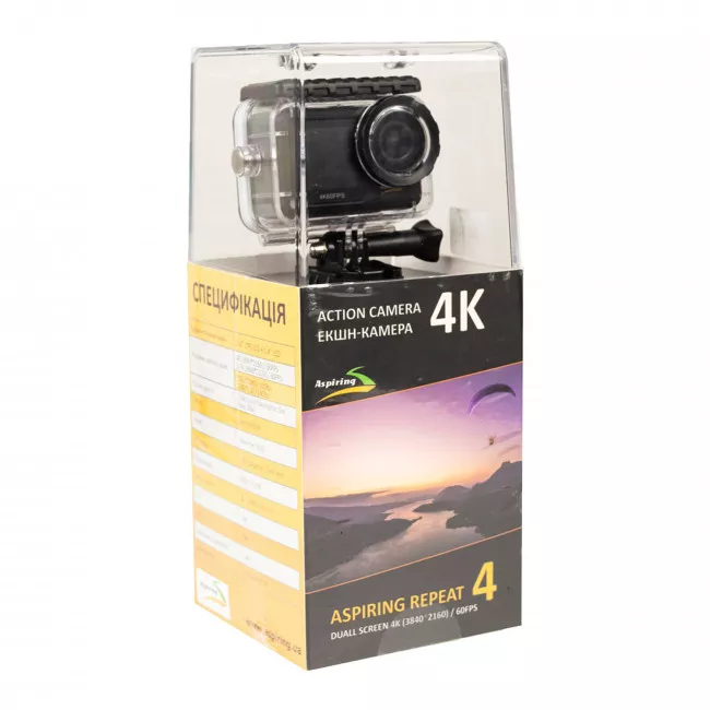 Экшн-камера Aspiring Repeat 4 ULTRA HD 4K (86ASZE21PB)