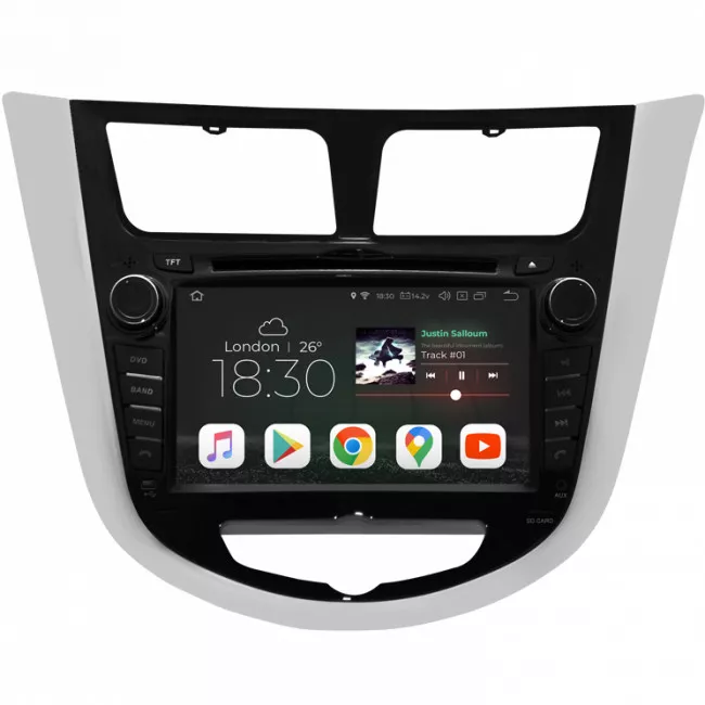 Gazer CM5007-RB Мультимедийная автомобильная система для Hyundai Accent (RB) 2010-2015 Gazer CM5007-RB Мультимедийная автомобильная система для Hyundai Accent (RB) 2010-2015