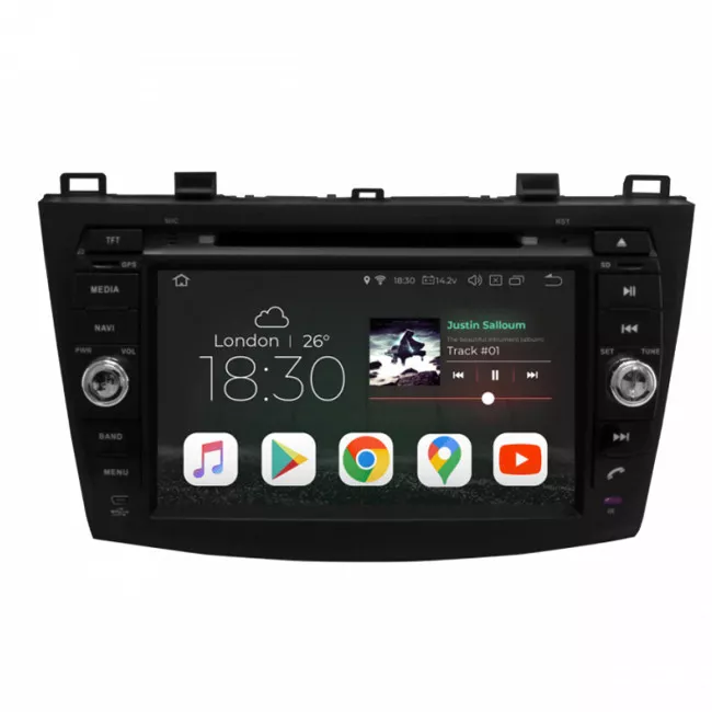 Gazer CM5008-BL автомобільна Мультимедійна система для Mazda 3 (BL) 2010-2014 Gazer CM5008-BL автомобільна Мультимедійна система для Mazda 3 (BL) 2010-2014