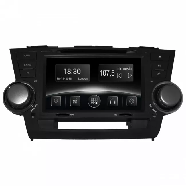 Gazer CM6008-XU40 автомобільна Мультимедійна система для Toyota Highlander (XU40) 2008-2015