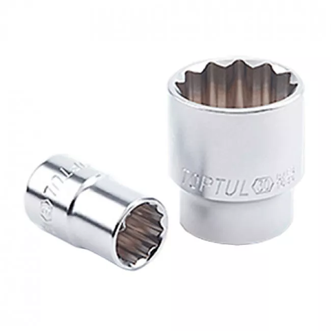 Головка торцевая 1/2" 22мм 12-гранная TOPTUL (BAEB1622) Головка торцевая 1/2" 22мм 12-гранная TOPTUL (BAEB1622)