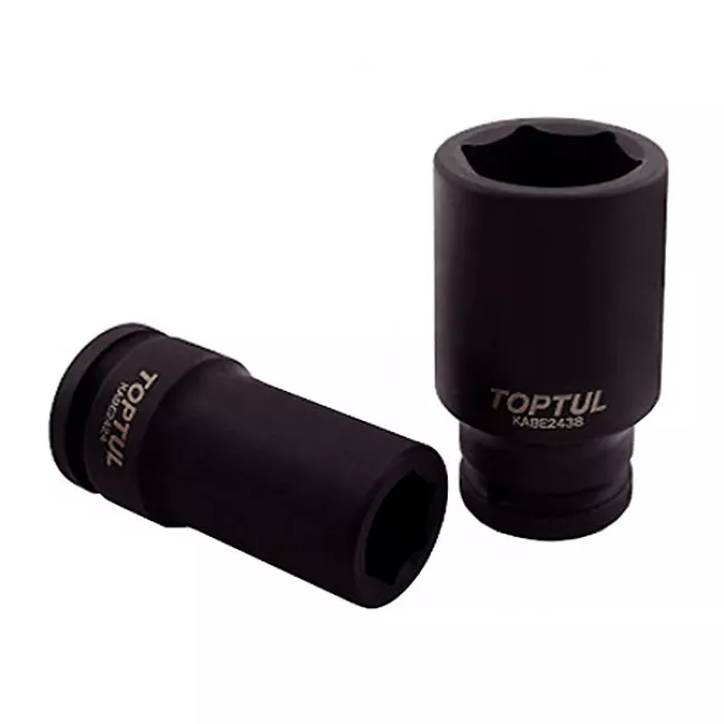 Головка торцевая ударная 3/4" длинная 27мм TOPTUL (KABE2427)