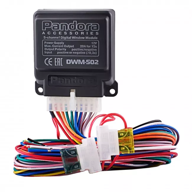 Интерфейс стеклоподъемника Pandora DWM 502