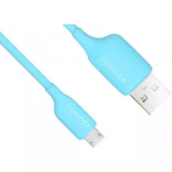 Кабель PURIDEA L02 - Micro USB - 1.2m Blue (LO2-USB Blue)