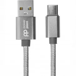 Кабель PowerPlant USB - USB Type-C 1 м Grey (CA912346)