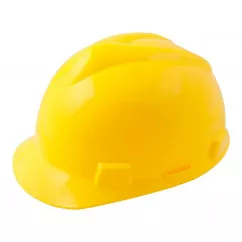 Каска будівельна "V" MASTER TOOL жовта (будівельники) (81-1005)
