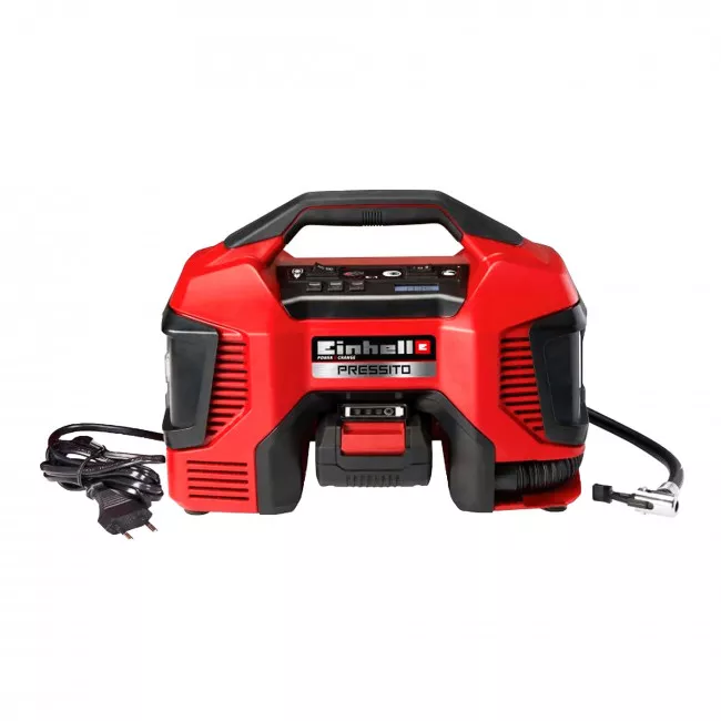 Компресор універсальний безмасляний Einhell X-Change Pressito гібридний (4020460)