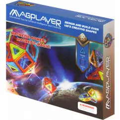 Конструктор Magplayer магнитный набор 30 эл. MPB-30