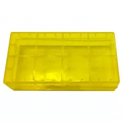 Коробочка для аккумуляторов, защитная Nitecore (2x18650), желтая (6-1244)