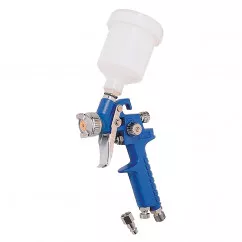 Краскопульт HVLP MINI ВБ  100 мл, пластик, Ø 0,8 мм, 70-110 л/мин, 2-2,5 бар MASTER TOOL (80-8930)