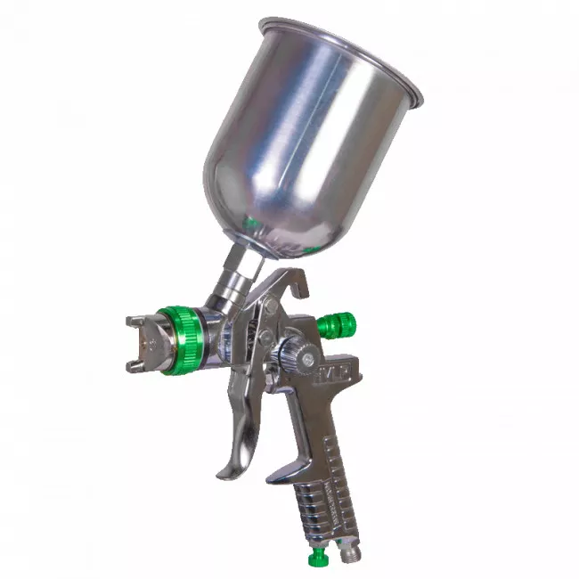 Краскопульт MASTER TOOL HVLP ВБ 600 мл, алюміній, Ø 1,3 мм, 150-220 л/хв, 3-4 бар (80-8907)