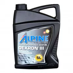 Масло гидравлическое трансмиссионное ALPINE ATF Dexron III-Н 5л (0665-5)