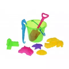 Набор для игры с песком Same Toy 8 шт  ведро (HY-1204WUt-3)