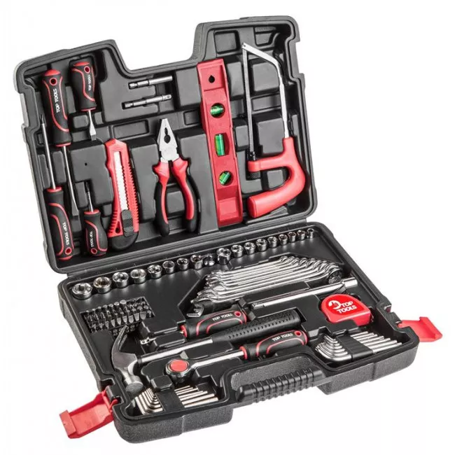 Набор инструментов TOP TOOLS 1/4", 3/8" 100 предметов (38D535) Набор инструментов TOP TOOLS 1/4", 3/8" 100 предметов (38D535)
