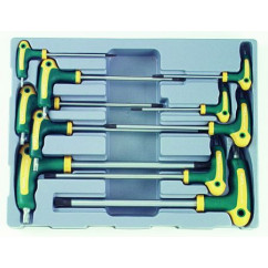 Набор ключей TORX с рукояткой Force T-10H-T-55H 10шт (51010T)