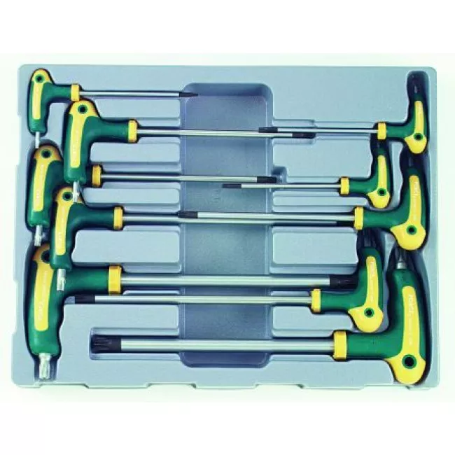 Набор ключей TORX с рукояткой Force T-10H-T-55H 10шт (51010T) Набор ключей TORX с рукояткой Force T-10H-T-55H 10шт (51010T)