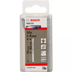 Набор сверл Bosch HSS-CO 4 мм 10 шт (2608585880)