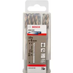 Набор сверл Bosch HSS-CO СВЕРЛ 6 мм 10 шт (2608585889)