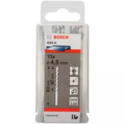 Набор сверл Bosch HSS-G 4.5 мм 10 шт (2608595061)