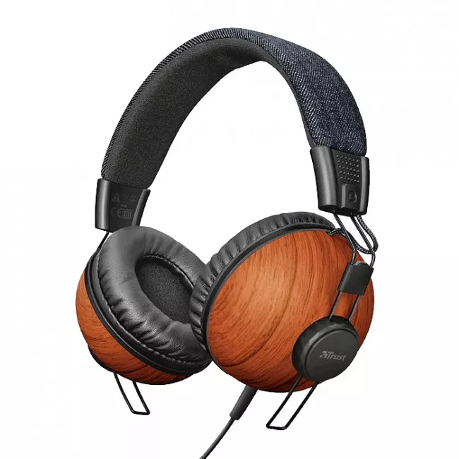 Наушники TRUST Noma Over-Ear Mic Denim Wood (22637_TRUST)