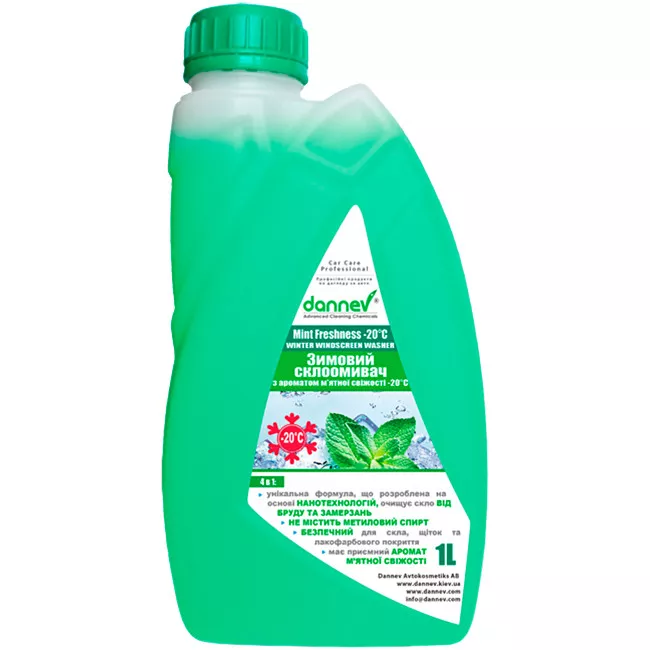 Незамерзающая жидкость в бачок стеклоомывателя DANNEV Mint fresheness - 20C 1л (110422)