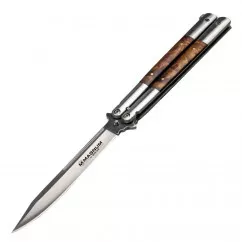 Нож бабочка, балисонг Boker Magnum Balisong Wood Large (длина: 225мм, лезвие: 125мм) (227-1142)