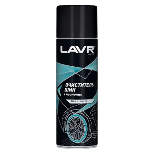 Очиститель для шин LAVR пенный + чернение 650мл (Ln1443)