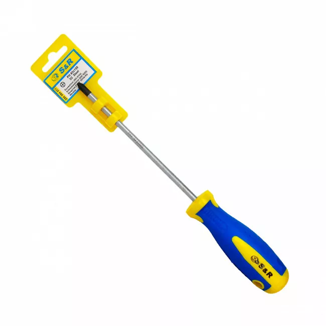 Отвертка S&R PH 2 x 150 мм S2 (250084077) Отвертка S&R PH 2 x 150 мм S2 (250084077)